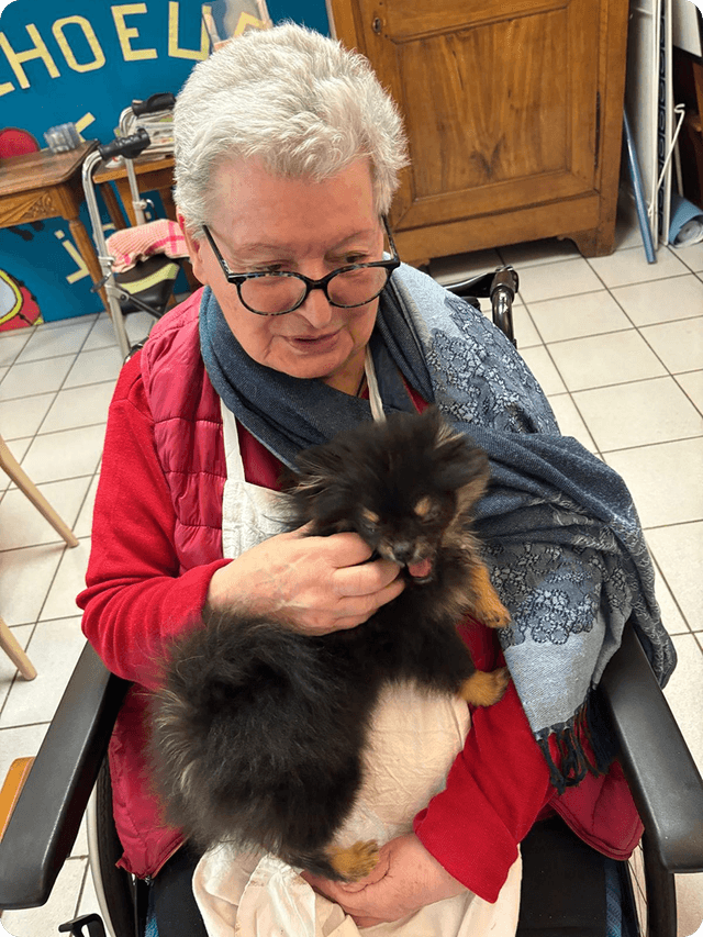 Cachou avec mamie